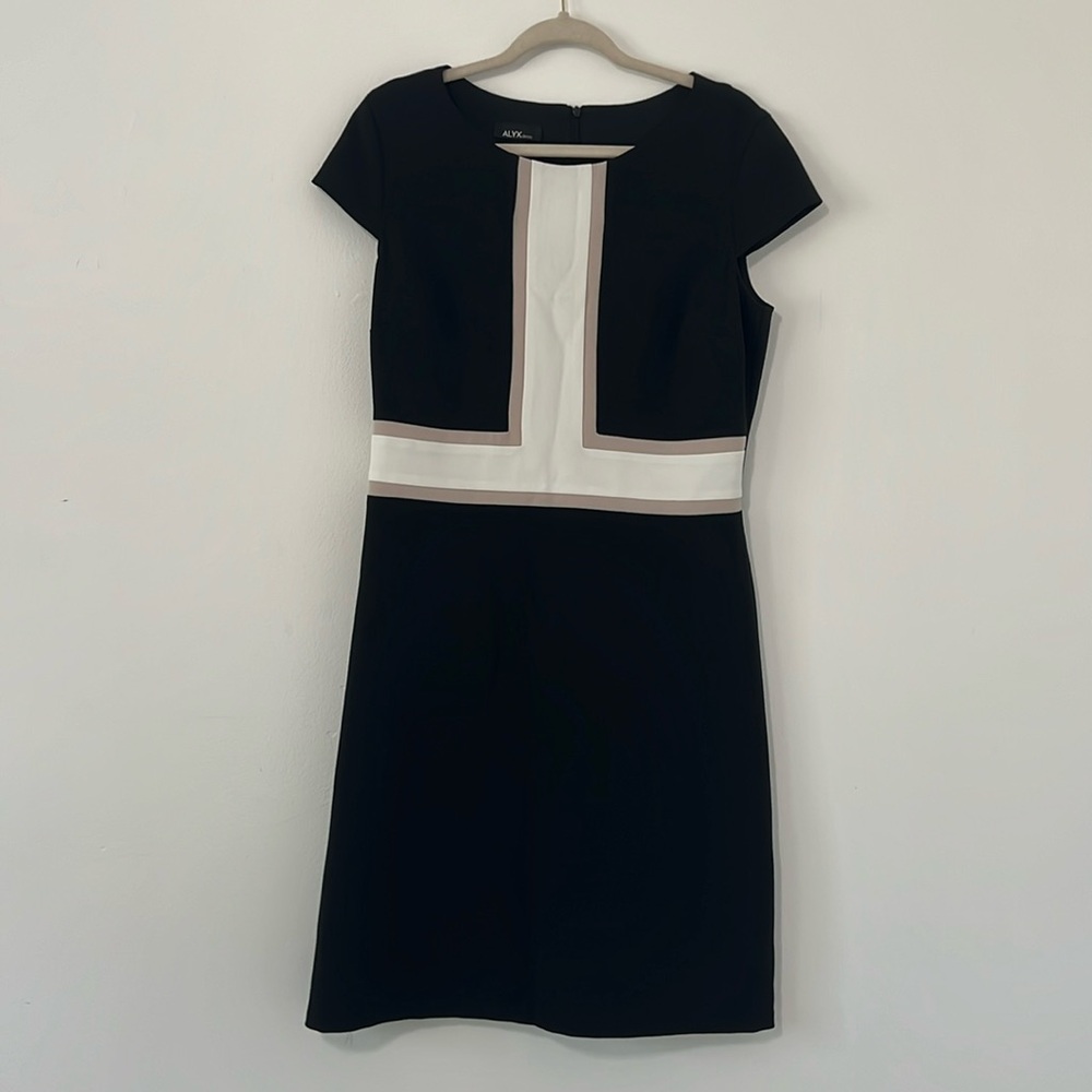 Alyx Black and White Midi Dress